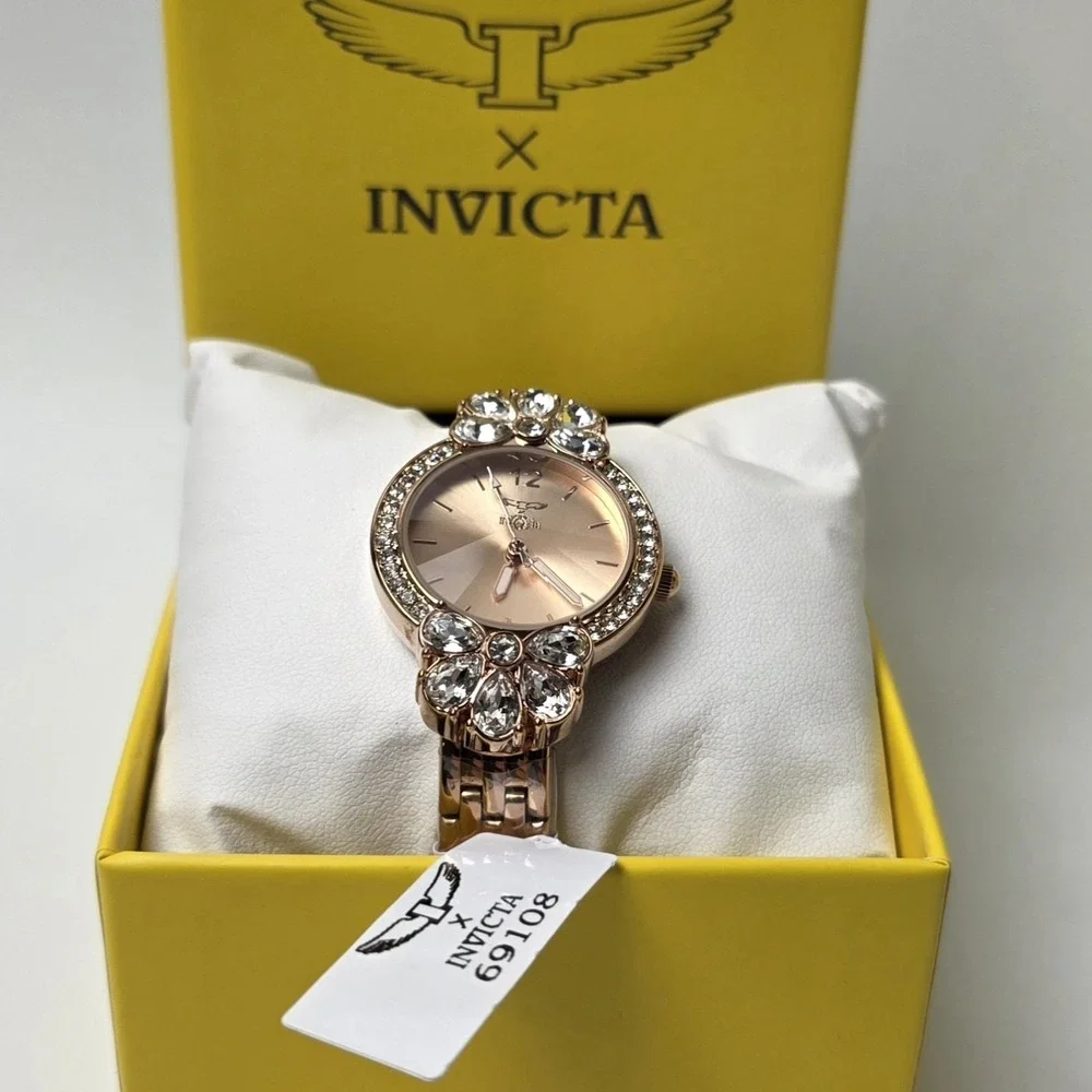 NEW Invicta Wildflower Women's‎ Watch - 30mm, Rose Gold (69108) #0441
